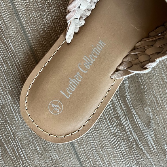 Woven leather sandals sz.37 - Picture 2 of 3